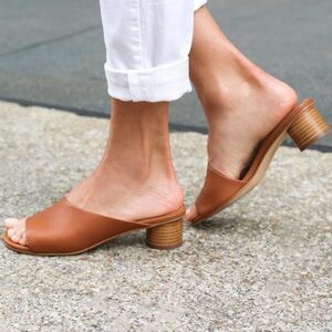 SOLUDOS Milan Mules Tan Leather